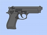 Cómo dibujar una pistola 9mm: 6 Pasos (con imágenes)
