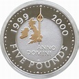 2000 Millennium Anno Domini £5 Silver Gold Proof Coin Box Coa