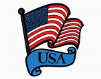 Dibujo de Bandera de los Estados Unidos pintado por en Dibujos.net el ...