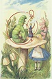 Alice Meets the Caterpillar, illustration from 'Alice in Wonderland' by ...