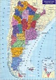Mapa Politico de Argentina Provincias y Capitales Republica Argentina