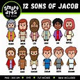 12 Sons of Jacob Clip Art - Educational Clip Arts and Bible Stories