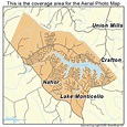 Aerial Photography Map of Lake Monticello, VA Virginia