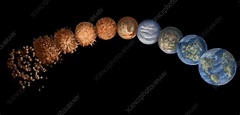 Earth's Evolution, Illustration - Stock Image - C029/5733 - Science ...