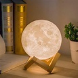 Buy Mydethun (5.9in Moon Light With Wood Base) - Mydethun Moon Lamp ...