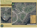 Ed Henning Campground Map - Newaygo County