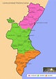 Mapa comarcal de la Comunidad Valenciana ~ SENDEREANDO CON MIS ORISHAS...