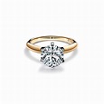 The Tiffany® Setting in 18k yellow gold: world's most iconic engagement ...