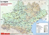 Carte de Midi Pyrénées » Voyage - Carte - Plan