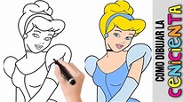 Como Dibujar La Cenicienta ★ Princesa De Disney ★ Dibujos Fáciles Para ...
