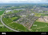 An aerial view of the Northumberland town of Ashington Stock Photo - Alamy
