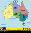 Australia Map With Capitals | Cities And Towns Map