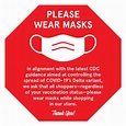 Please Wear Masks (CDC Guidance) – IGA Signs