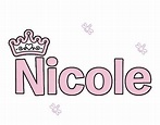 Nicole en 2021 | Imágenes de nombres, Moldes de letras cursiva, Fuente ...