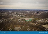 Aerial View of Edison New Jersey Showing NYC in the Background Stock ...