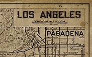 Vintage Los Angeles Map : Old Los Angeles Map Print Circa 1930 | Etsy