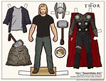 Thor Free Printable Paper Doll. - Oh My Fiesta! in english