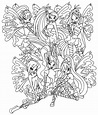 Coloriage Winx Club à imprimer avec Tête à modeler