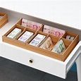 零錢收納盒錢收裝盒紙幣收納盒抽屜分錢格零錢盒收錢盒錢盒子收銀