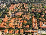 University Campus Stanford University with Hoover Tower, Palo Alto ...