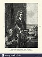 Portrait of Colonel John Hutchinson and son. He was one of the Puritan ...