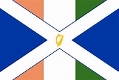 Flag of a united Ireland and Scotland : r/vexillology