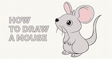 How to Draw a Mouse | Step-by-Step Tutorial | Easy Drawing Guides
