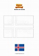 Dibujo para colorear Bandera de islandia - Supercolored.com
