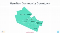 Hamilton Canada map with 15 Wards and 137 Neighborhood Areas - OFO Maps