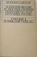 scheinprobleme in der philosophie von carnap - ZVAB