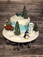 Winter wonderland cake-snow day | Winter wonderland cake, Themed ...