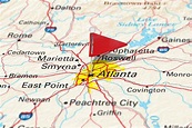 Atlanta, GA, USA - Cities on Map Series 778624 Stock Photo at Vecteezy