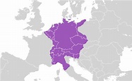 El Sacro Imperio Romano Germánico circa 1600 - Tamaño completo