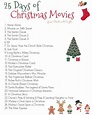 25 days of christmas movies with free printable list – Artofit