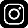 Instagram Logo Black and White PNG Images 2023