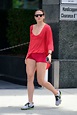 Shantel VanSanten looks striking in red as she steps out in Los Angeles