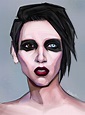 ArtStation - Marilyn Manson fan art