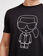 Karl Lagerfeld Stencil Short Sleeve T-shirt Black in Black for Men - Lyst