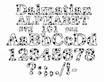101 Dalmatians Font Svg, Dalmatians Alphabet Svg, 101 Puppies Letters ...