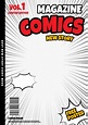 comic book page template design. Magazine cover | Portada de historieta ...