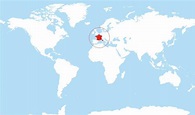 La France sur la carte du monde - la France dans la carte du monde ...