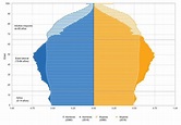 Pirámide poblacional comparativa entre 2016 y 2080 en la UE-28. Fuente ...