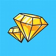 Joyas de diamantes de oro únicas en una colorida ilustración de arte de ...