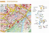 Stadtplan von Kassel | Detaillierte gedruckte Karten von Kassel ...