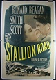 STALLION ROAD Original vintage movie poster with Ronald Reagan ...