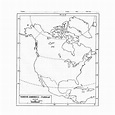 CRAFTWAFT POLITICAL MAP OF NORTH AMERICA FOR MAP POINTING PACK OF 100 ...