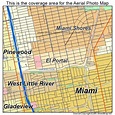 Aerial Photography Map of El Portal, FL Florida