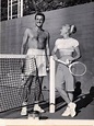 Ginger with then husband Jack Briggs. Anyone for tennis?