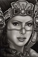Aztec Princess Art Print from Black Market Art #InkedShop #art # ...