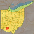Map of Highland County, Ohio